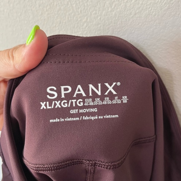 SPANX Get Moving Pleated Skort Dark Fig Purple Size XL Tennis Prep Shorts NEW - Picture 10 of 12